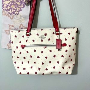 Coach Lady Bug large tote
